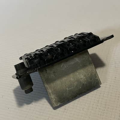 1990's Jackson Dinky Guitars JT-580LP Takeuchi Black Licensed Floyd Rose Tremolo Guitar Bridge image 10