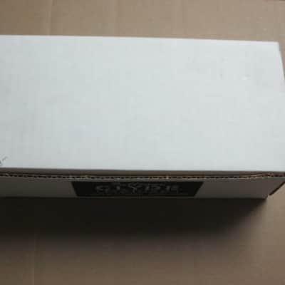 kind of lightly handled genuine Fulltone EMPTY BOX & printout copy of paperwork ONLY for Clyde Deluxe pedal (NO pedal) 2010s (specifically 2019) white box with black & white labels image 4