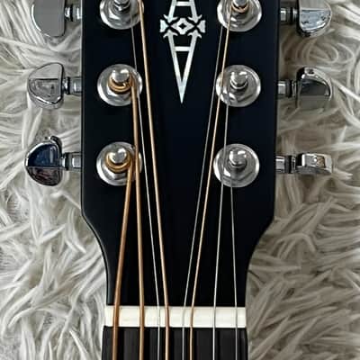 Alvarez ABT60CE-8BK 8-String Baritone Black Acoustic Electric Guitar, B-Stock image 3