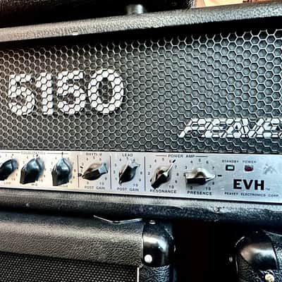 Peavey 5150 "Block Letter" 2-Channel 120-Watt Guitar Amp Head 1992 - 1993 - Black image 3