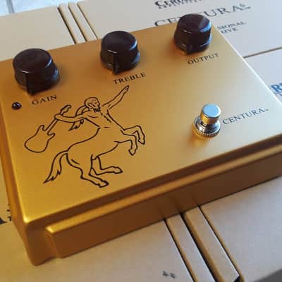 Ceriatone Centura 1:1 Klon Professional Overdrive (w/Horsie) Matte Gold  FRESH STOCK image 4