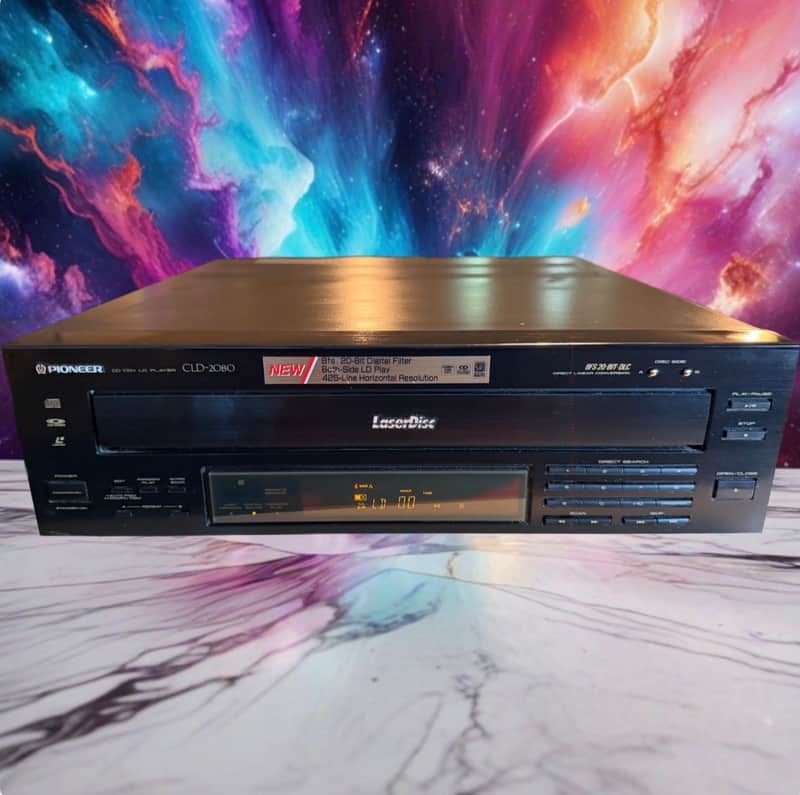 Pioneer CLD-2080 Both Sides Play Laserdisc Player Pro Service New Remote Receipt