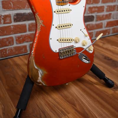 Fender Custom Shop SR25-69 Stratocaster Heavy Relic Aged Candy Tangerine 2025 w/OHSC image 9