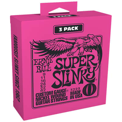 Ernie Ball Super Slinky 3223 .009-042 3er Pack image 1