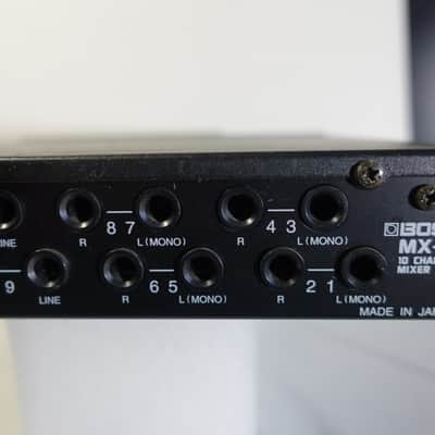 Boss MX-10 Mixer w AC Power supply, 10channels fxsends Mic in /stereo line , Half rack image 3