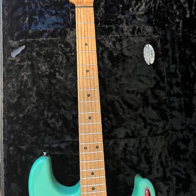 Suhr Limited Edition Classic S Paulownia with Maple Fretboard 2018 - Present - Surf Green with Tortoiseshell Pickguard image 7
