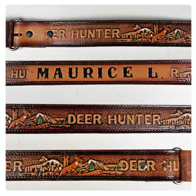 Loft Relics "Maurice the Hunter" guitar strap (Souldier) one-of-a-kind made at the Wilco Loft image 2
