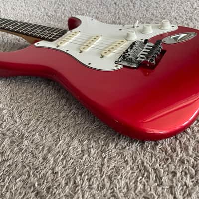 Fender Contemporary Stratocaster 1988 Vintage MIJ Japan Red Floyd Rose Guitar image 4