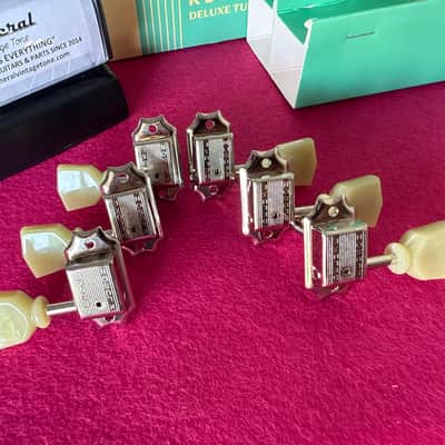 Kluson Tuners 3 + 3 vintage double tuning machines 2020 Metal image 1