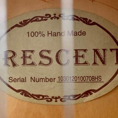 CRESCENT Acoustic Classical Guitar 100% Handmade 38” Fair Condition image 9
