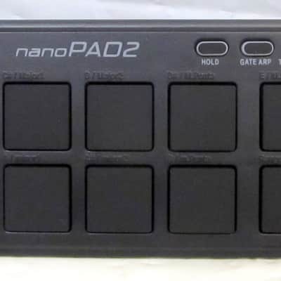 Mint Korg nanoPAD2 Slimline USB MIDI Drum Pad Controller Black Mint in Box image 2