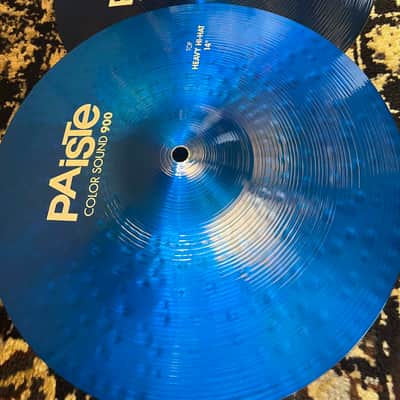 Paiste 14" Color Sound 900 Series Heavy Hi-Hat Cymbals (Pair) - Blue image 2