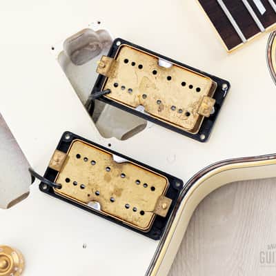2002 Greco LGB-90 Full Scale LP Custom Bass Pearl White, Japan Fujigen image 17