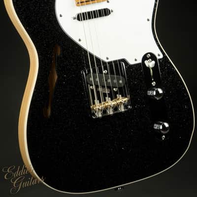 2023 - Suhr Eddie's Guitars Exclusive Custom Classic T Roasted - Black Sparkle image 6