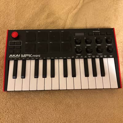 Akai MPK Mini MKIII 25-Key MIDI Controller 2020 - Present - Red with Black Keys image 1