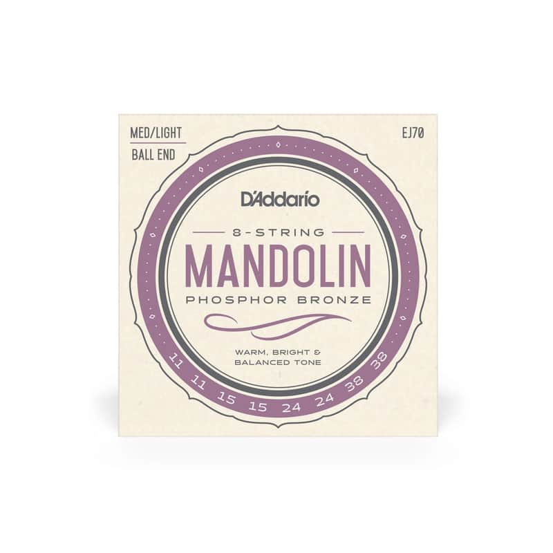 D'Addario Phosphor Bronze Mandolin Strings-Med/Light (Ball End) 11-38 image 1
