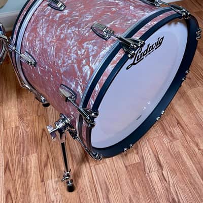 Ludwig Classic Maple Downbeat Drum Set Rose Marine Pearl 20/12/14 image 8
