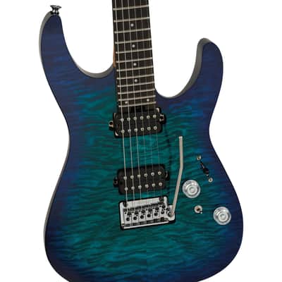 Charvel Pro-Mod Plus DK24 HH - touche en ébène, Chlorine Burst image 3