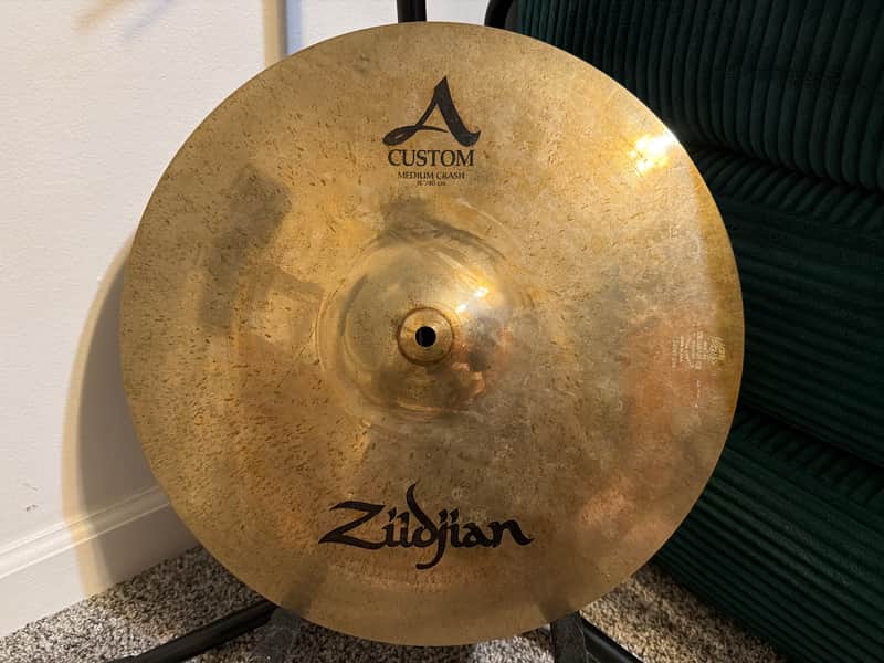 Zildjian 16" A Custom Medium Crash Cymbal 2005 - Present - Brilliant image 1