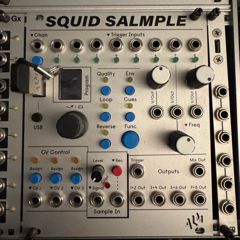 ALM/Busy Circuits ALM022 Squid Salmple 8-Channel Sampler Eurorack Synth Module w/extras image 1