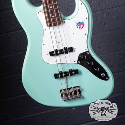 Fender Japan JB62-US Jazz Bass Sonic Blue – US Pickups Flame Maple Neck CIJ image 12