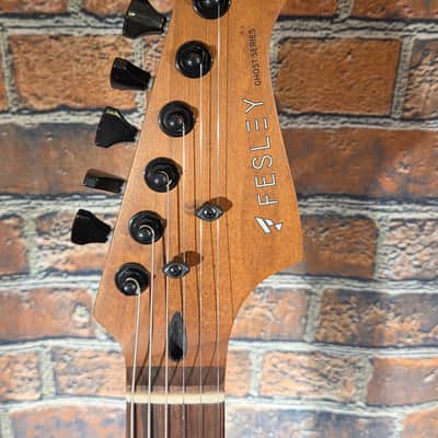Fesley Ghost Series FST1000 Black Night w/ Upgraded DiMarzio Pickups & Hipshot Locking Tuners image 2