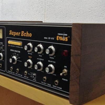 Evans SE-810 Super Echo Tape Delay Echo Reverb Unit 1978 Black / Chrome image 2