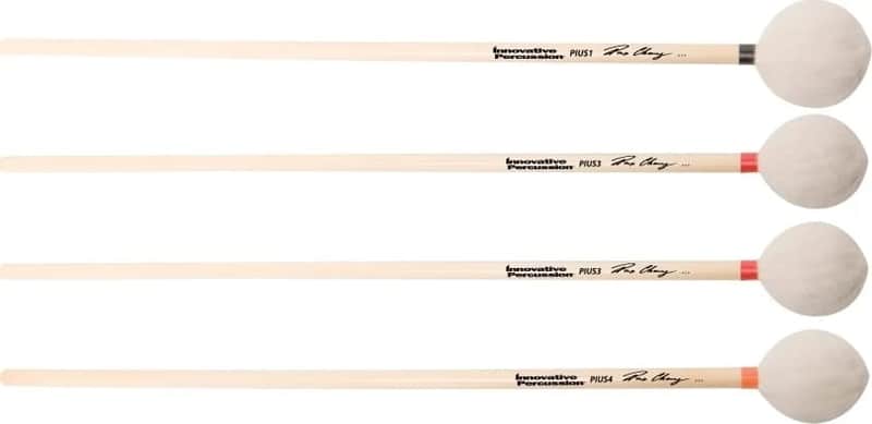 Graduated Set Of 1 Pius1, 2 Pius3, And 1 Pius4 Mallets - Pius Cheung Series Concert Keyboard Mallets