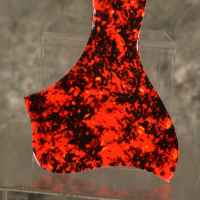 Custom Acoustic Pickguard Red Tortoise Taylor Style Peel N Stick w FAST n FREE Shipping image 1