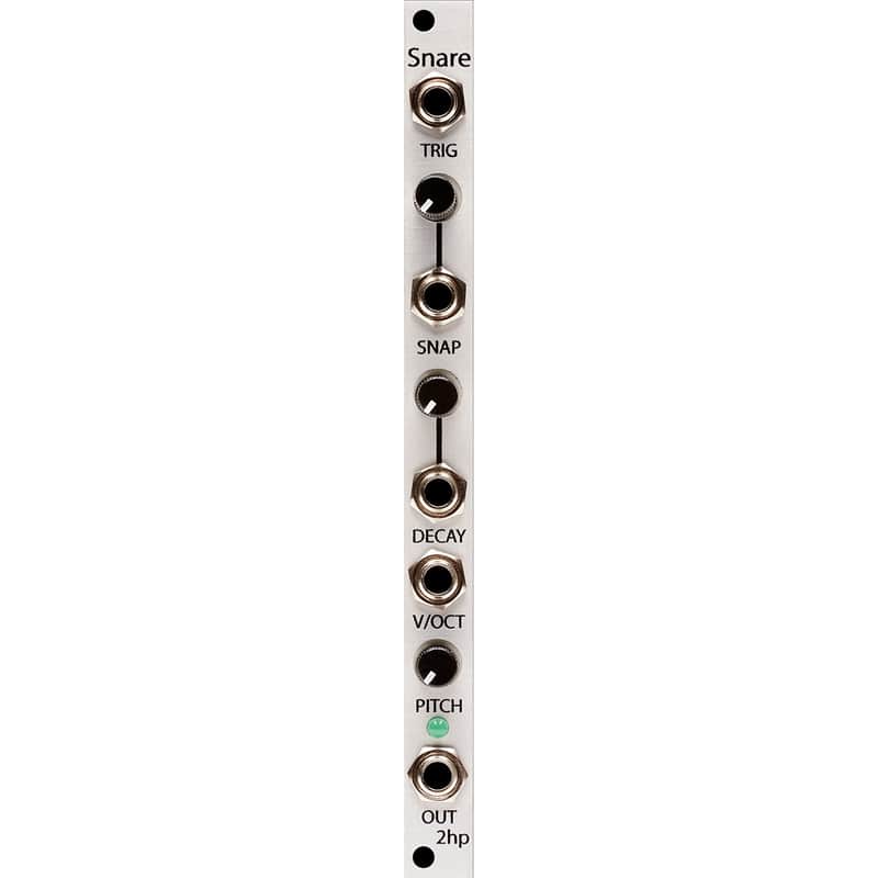 2hp Snare Eurorack Drum Module (Silver) image 1