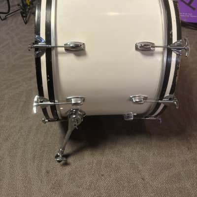 Ludwig Combo 22"x14" Bass Drum - White Cortex Wrap  (1978-1980) image 2