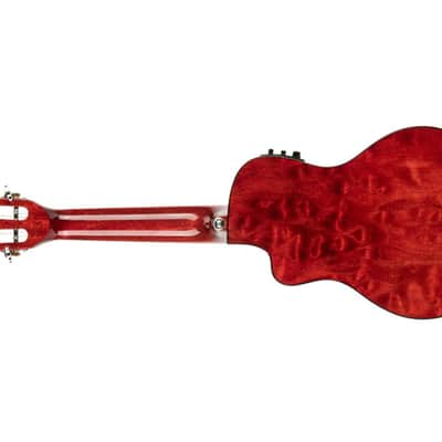 Lanikai QMRD-CEC Quilted Maple Red Stain Concert Acoustic-Electric Ukulele image 2