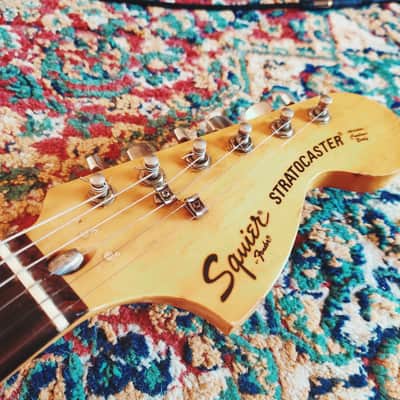 Squier By Fender Stratocaster Japan Vintage 1983 SQ Vintage White '70 Reissue image 2