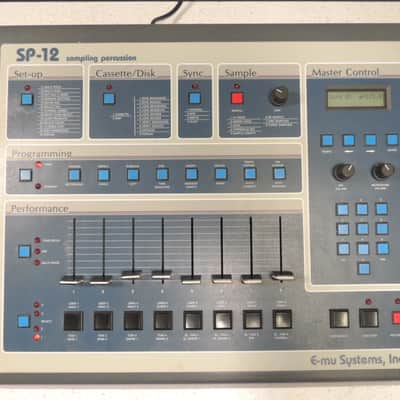 E-MU Systems SP-12 Turbo, 8-Voice Drum Sampler 1985 - 1987 - Blue image 2