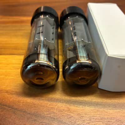 Tight current matched pair of Amperex EL34 tubes test NOS image 5