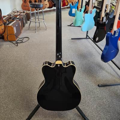 Used Kay Vintage Reissue K5970VBK Jazz Special Bass by Roger Fritz - Black w/ Hardshell Case image 10