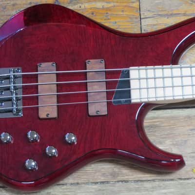 MTD Kingston Z4 4 String Bass Guitar 2020 - Present Trans Cherry image 2