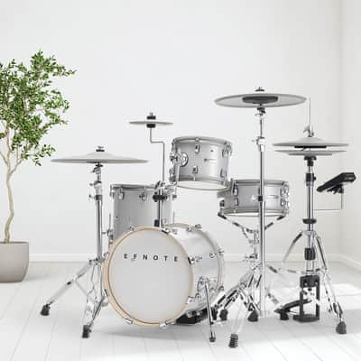 EFNOTE 5 Electronic Drum Set - White Sparkle MONITOR PAK image 13