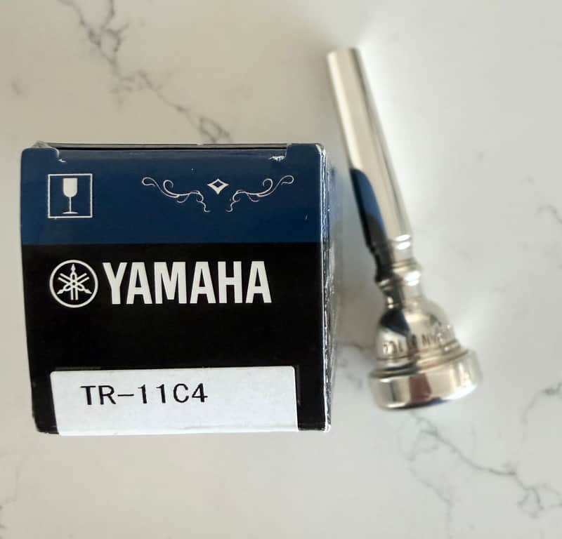 Yamaha TR-11C4 Bb Trumpet Mouthpiece - Silver Plated image 1