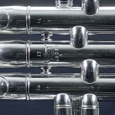 BOOSEY & Co. SOLBRON CLASS A CORNET SILVER PLATED 1911-1916 - S image 3