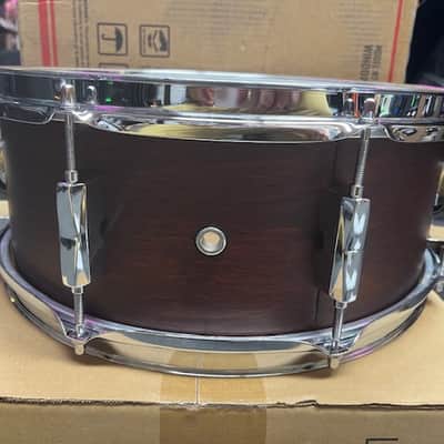 Pearl Export Lacquer 14x5.5 Snare Drum - Satin Brown image 5