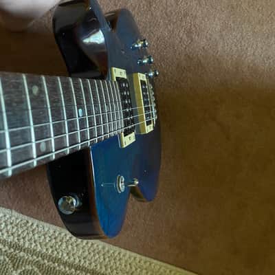 All Original Yamaha AES 620 2000's Blue Burst Seymour Duncan image 7