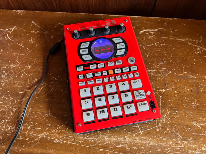 Roland SP-404SX Linear Wave Sampler 10th Anniversary Solid Red x Metallic Red w/ power supply image 1