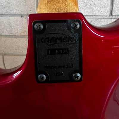 Kramer Baretta II 1988 - Red (Jon Levins signed guitar - DOKKEN) image 6