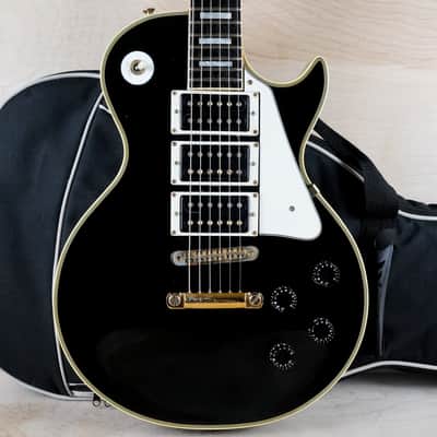 Greco EG600P Peter Frampton Model MIJ 1978 Black 3 PU Custom Maxon Pickups Vintage Japan w/ Bag image 1