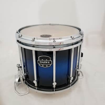 Mapex Quantum XT High Tension Marching Snare Drum--Blue Galaxy Sparkle Burst image 1