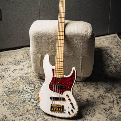 Xotic XJ-1T 5 String Heavy Aged-White Blonde (Custom Color/Ash