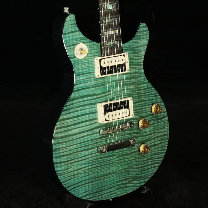 Gibson Custom Tak Matsumoto DC Standard Flame Top Aqua Blue 1st