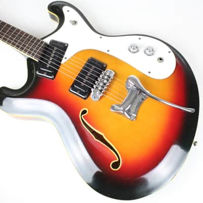 RARE 1966-1967 Vintage Mosrite Combo Sunburst Rosewood Fingerboard USA 1960s Original Bakersfield Era Semie Moseley period image 7