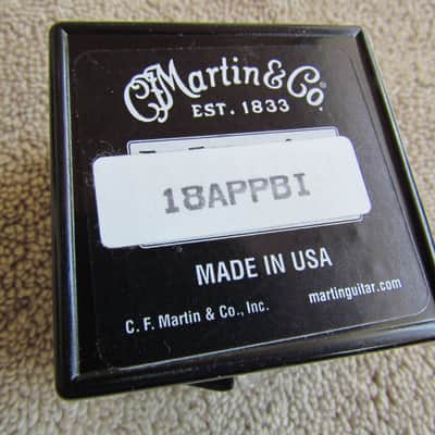 Martin Bass Guitar Bridge Pins Set of 3 Plus A Strap Button Genuine USA Martin Bass Guitar Parts image 4